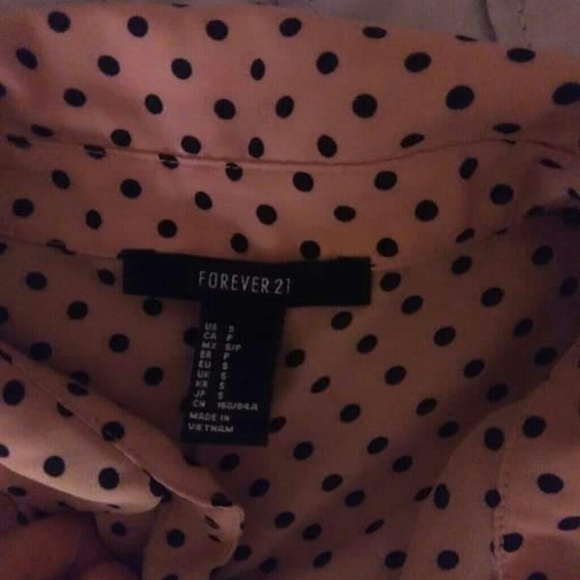 button up polka dot blouse - Picture 2 of 2